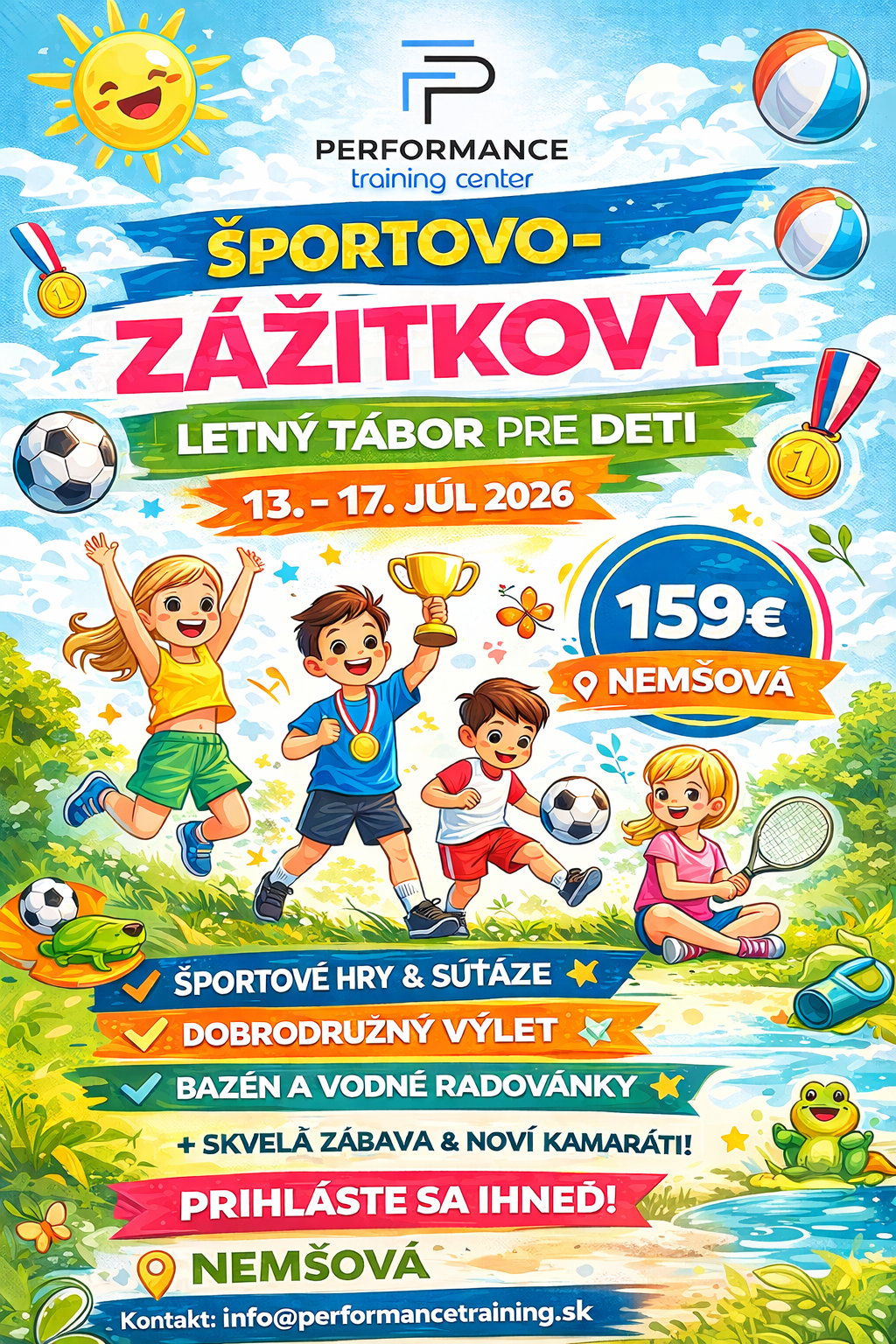 Športovo-zážitkový tábor pre deti